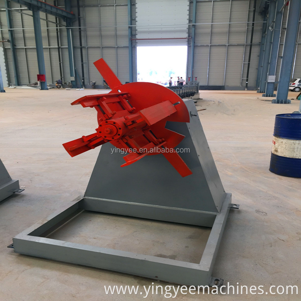 manual type decoiler .uncoiler for steel coils